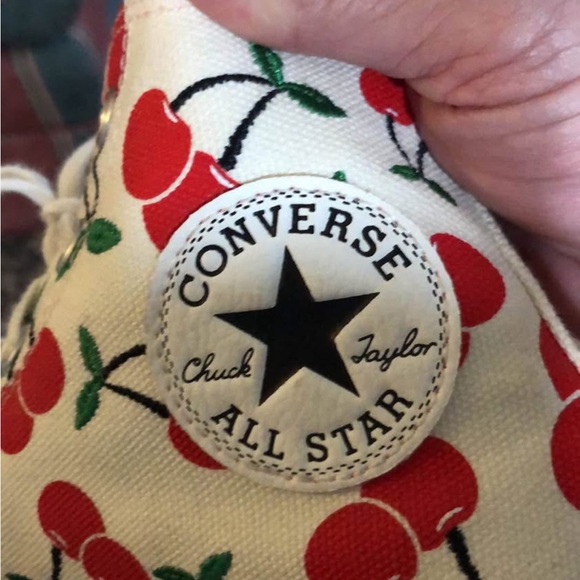 Converse Cherry Pattern High-Tops - Picture 2 of 4